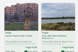 Cinque parchi della Puglia in concorso per “Puliamo il tuo parco”